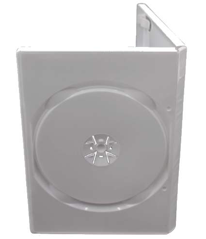 Premium White 1-Disc Case (14mm) – CD, DVD, or Blu-ray Storage Box Replacement