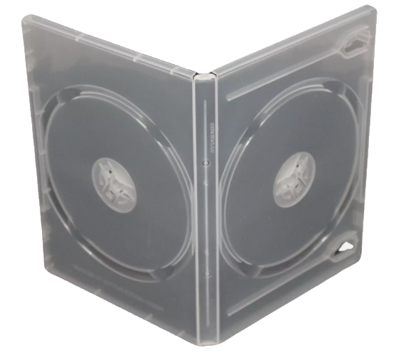 Standard Clear 2-Disc DVD Case (14mm) – Premium Replacement Movie Storage Shell
