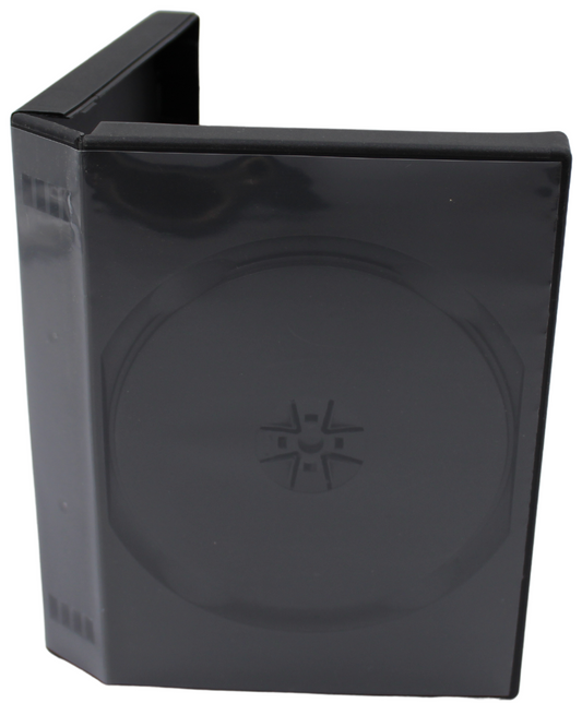 Premium Black DVD Case 33mm – 10-Disc Replacement Storage Shell with 4 Trays