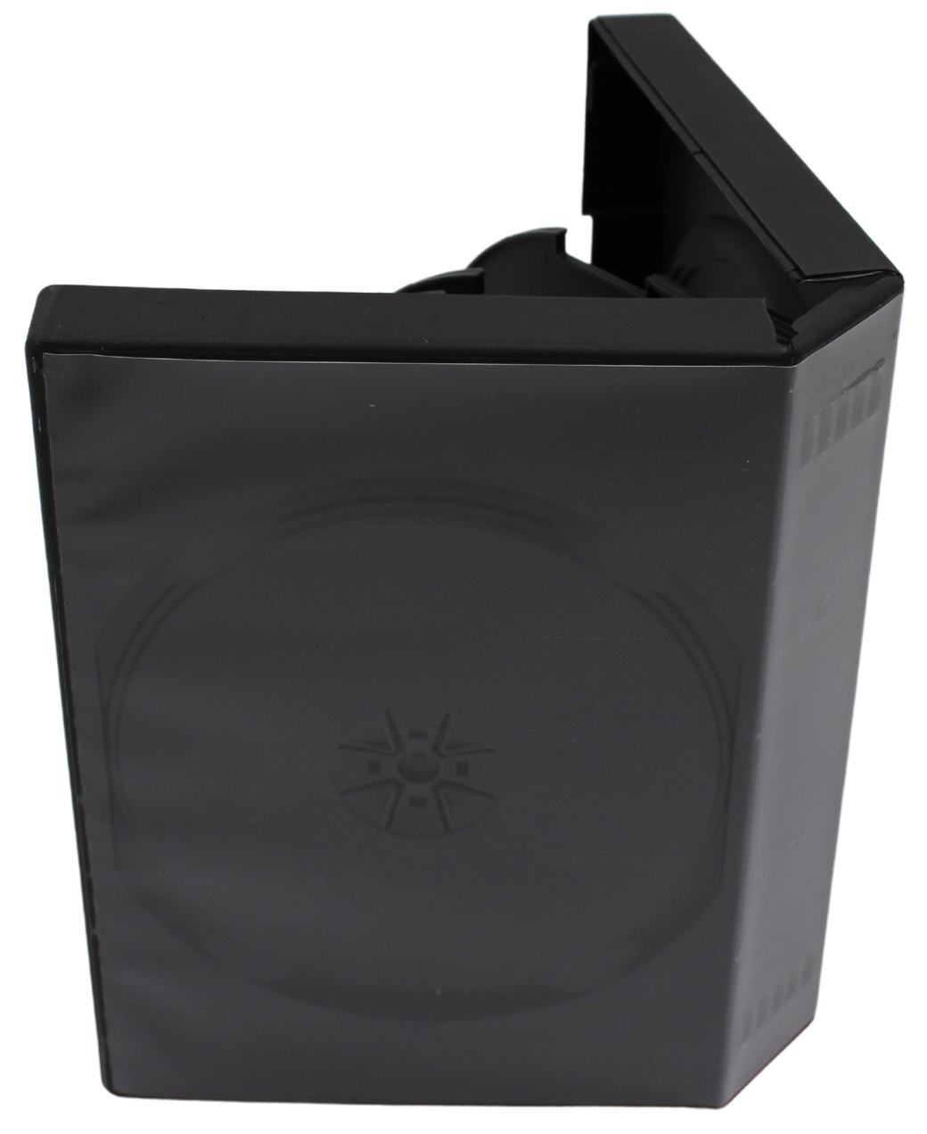 Premium Black DVD Case 39mm – 12-Disc Replacement Storage Shell with 5 Trays