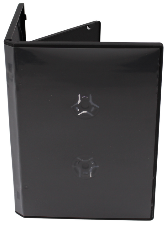 Premium Black DVD Case 14mm – 6-Disc Replacement Storage Shell