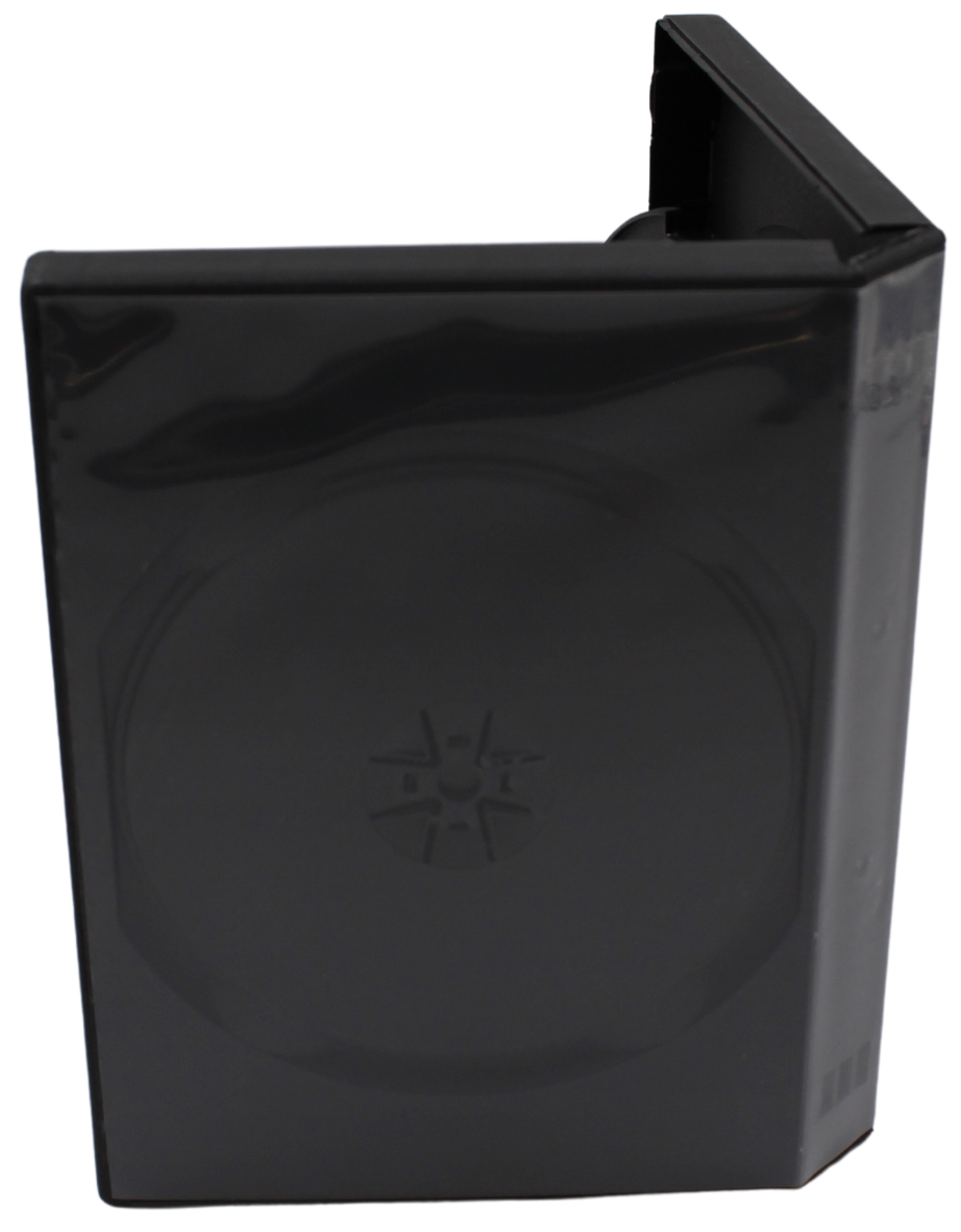 Premium Black DVD Case 27mm – 8-Disc Replacement Storage Shell with 3 Trays