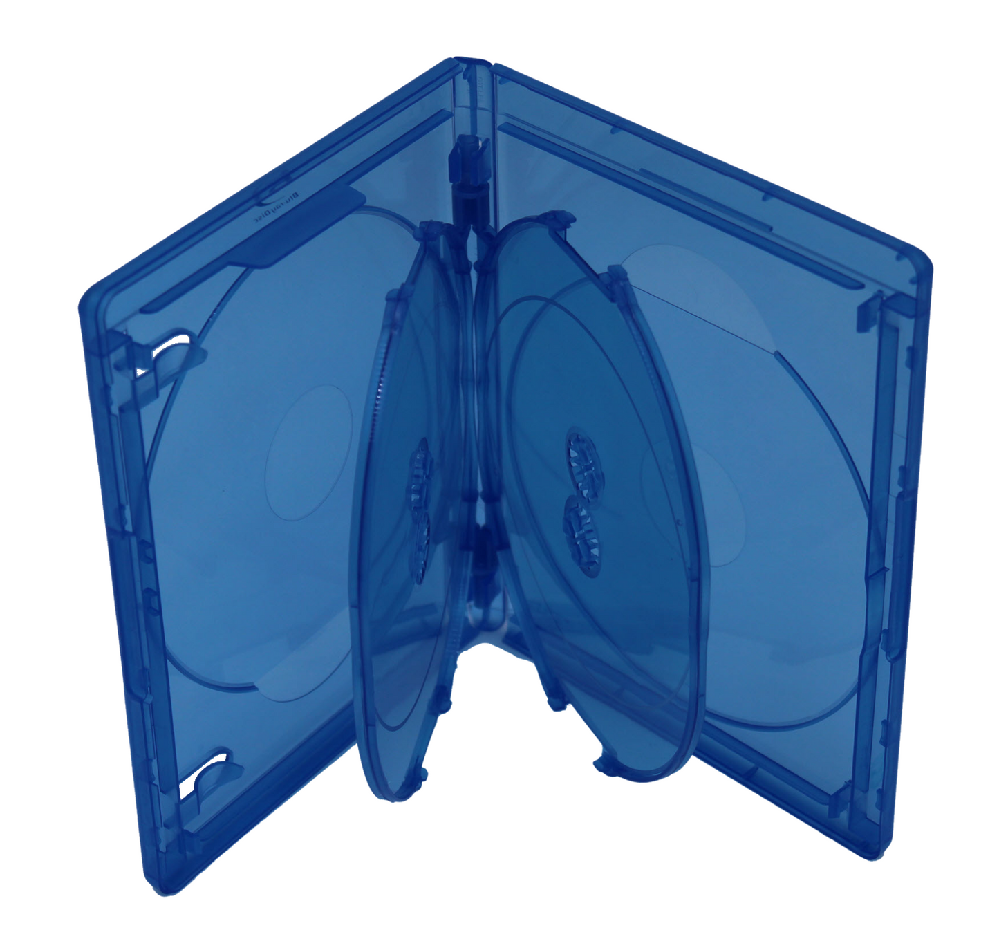 Viva Elite 15mm 4-Disc Blu-ray Replacement Case with Secure Trays