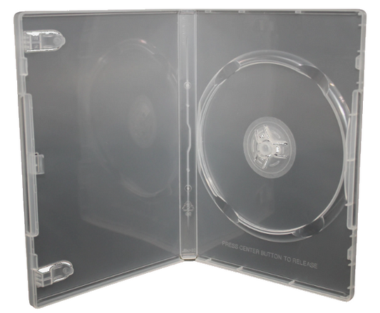 Standard Clear 1-Disc DVD Case (14mm) – Premium Replacement Movie Storage Shell