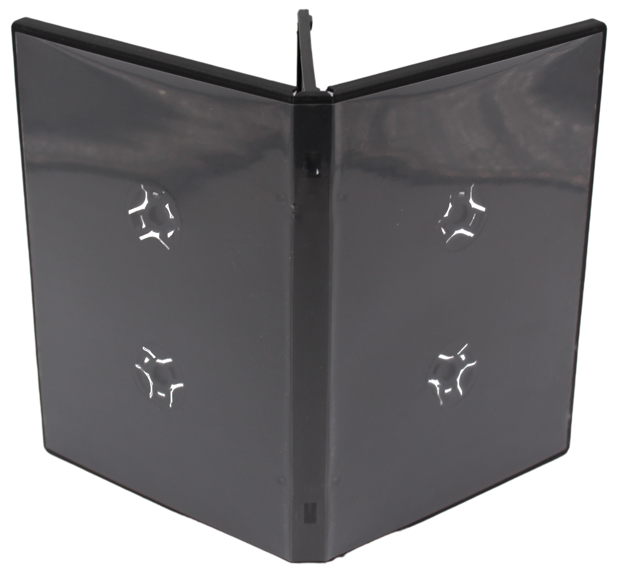 Premium Black DVD Case 14mm – 6-Disc Replacement Storage Shell