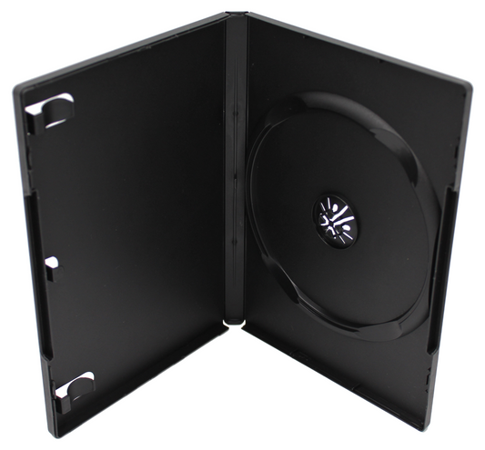 Premium Black DVD Case 14mm – 1-Disc Replacement Storage Shell
