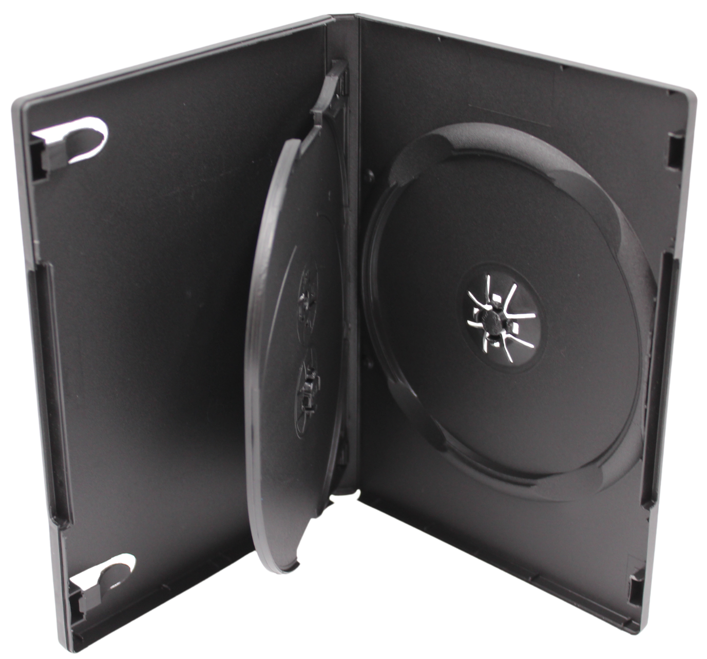 Premium Black DVD Case 14mm – 3-Disc Replacement Storage Shell