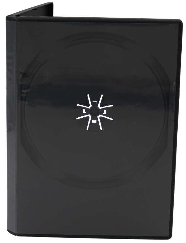 Premium Black DVD Case 14mm – 2-Disc Replacement Storage Shell