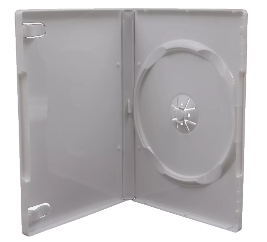 Premium White 1-Disc Case (14mm) – CD, DVD, or Blu-ray Storage Box Replacement
